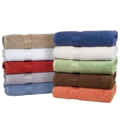Solid Bath Towels And Washcloths 6pc - Yorkshire Home -Shower Room Store GUEST 04205253 0194 4e9f 80b8 2db0edd3e042