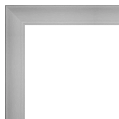22" X 28" Non-Beveled Flair Bathroom Wall Mirror Polished Nickel - Amanti Art 2 22" X 28" Non-Beveled Flair Bathroom Wall Mirror Polished Nickel - Amanti Art - Image 2