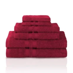Cotton 6 Piece Bath Towel Set, Plush And Quick Drying, Classic Ionic Jacquard Border And Embroidered Trim By Blue Nile Mills 27 Cotton 6 Piece Bath Towel Set, Plush And Quick Drying, Classic Ionic Jacquard Border And Embroidered Trim By Blue Nile Mills -Shower Room Store GUEST 060ef921 f54b 40cc bfc5 95de0b49ecb8