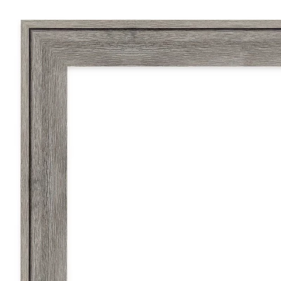 33" X 27" Non-Beveled Regis Barnwood Gray Wood Bathroom Wall Mirror - Amanti Art 2 33" X 27" Non-Beveled Regis Barnwood Gray Wood Bathroom Wall Mirror - Amanti Art - Image 2