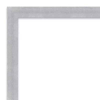 38" X 26" Non-Beveled Grace Narrow Bathroom Wall Mirror Brushed Nickel - Amanti Art 2 38" X 26" Non-Beveled Grace Narrow Bathroom Wall Mirror Brushed Nickel - Amanti Art - Image 2