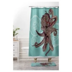 Valentina Ramos Octopus Bloom Cushion Bath Mat Blue - Deny Designs 5 Valentina Ramos Octopus Bloom Cushion Bath Mat Blue - Deny Designs -Shower Room Store GUEST 07925871 c4a7 4c55 af23 bee3a1970cd6