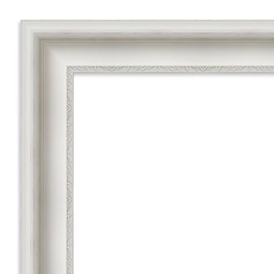 34" X 28" Non-Beveled Parlor White Bathroom Wall Mirror - Amanti Art 2 34" X 28" Non-Beveled Parlor White Bathroom Wall Mirror - Amanti Art - Image 2