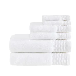 6pc Curv Jacquard Wavy Cotton Towel Set 15 6pc Curv Jacquard Wavy Cotton Towel Set -Shower Room Store GUEST 0f9dc899 849e 4544 9d4c 8215c7380b9a