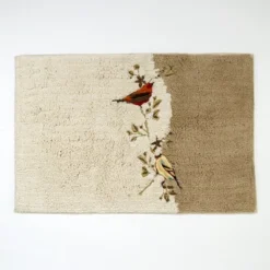 Avanti Gilded Birds Rug - Ivory Beige