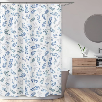Botanical Leaf Shower Curtain - Sweet Jojo Designs 1 Botanical Leaf Shower Curtain - Sweet Jojo Designs