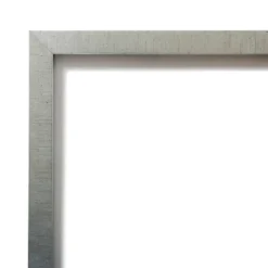 Amanti Art Silver Leaf Petite Bevel Wood Bathroom Wall Mirror 25.5 X 19.5 In.
