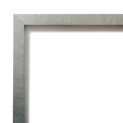 Amanti Art Silver Leaf Petite Bevel Wood Bathroom Wall Mirror 25.5 X 19.5 In. 1 Amanti Art Silver Leaf Petite Bevel Wood Bathroom Wall Mirror 25.5 X 19.5 In.