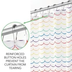 MDesign Fabric Shower Curtain, Medallion Print 7 MDesign Fabric Shower Curtain, Medallion Print -Shower Room Store GUEST 131fdb8e 141b 4284 b4c5 000af32ca736