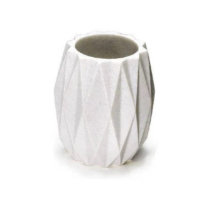 4pc Diamond Resin Bath Accessory Set White - Kralix 1 4pc Diamond Resin Bath Accessory Set White - Kralix