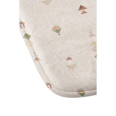 Ninola Design Terracotta Watercolor Triangles Memory Foam Bath Mat Beige - Deny Designs 2 Ninola Design Terracotta Watercolor Triangles Memory Foam Bath Mat Beige - Deny Designs - Image 2