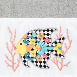 Set Of 3 Feliz Embroidered Towels - Linum Home Textiles