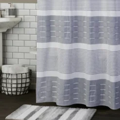 Pleated Striped Shower Curtain Gray - SKL Home -Shower Room Store GUEST 18f53d3b f1c2 475b 9562 ea427a103ad2