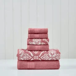 Modern Threads 6-Piece Cotton Jacquard Towel Set, Amaris. 16 Modern Threads 6-Piece Cotton Jacquard Towel Set, Amaris. -Shower Room Store GUEST 1983659a a78d 43c1 8f4c 400666da1342