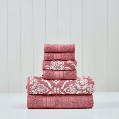 Modern Threads 6-Piece Cotton Jacquard Towel Set, Amaris. 7 Modern Threads 6-Piece Cotton Jacquard Towel Set, Amaris. - Image 7