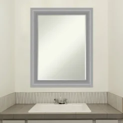 Amanti Art Peak Polished Nickel Narrow Petite Bevel Bathroom Wall Mirror 28.5 X 22.5 In. 10 Amanti Art Peak Polished Nickel Narrow Petite Bevel Bathroom Wall Mirror 28.5 X 22.5 In. -Shower Room Store GUEST 1a860da4 54ed 4a8e af5c d03250b83e55