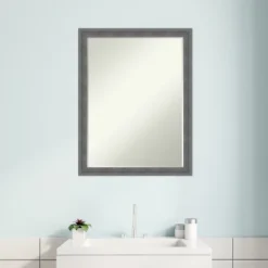 Amanti Art Dixie Grey Rustic Petite Bevel Wood Bathroom Wall Mirror 26.25 X 20.25 In. 13 Amanti Art Dixie Grey Rustic Petite Bevel Wood Bathroom Wall Mirror 26.25 X 20.25 In. -Shower Room Store GUEST 1e3e8304 f6e7 4d49 869c 06c6ad4ec362