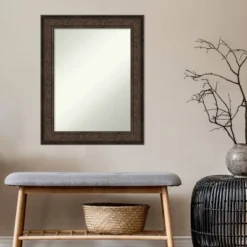 24" X 30" Non-Beveled Ridge Bronze Bathroom Wall Mirror - Amanti Art 11 24" X 30" Non-Beveled Ridge Bronze Bathroom Wall Mirror - Amanti Art -Shower Room Store GUEST 1f9059bf 192c 4f7f 9aec 27ec1cb1dec6