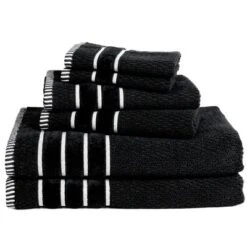 6pc Combed Cotton Bath Towel Set - Yorkshire Home