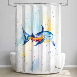 Fun Shark Shower Curtain - Allure Home Creations