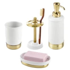 MDesign 4 Piece Metal Bathroom Vanity Countertop Accessory Set 17 MDesign 4 Piece Metal Bathroom Vanity Countertop Accessory Set -Shower Room Store GUEST 2545d828 c2c0 41d9 8831 b164e1ca88e3