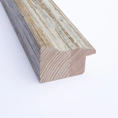 Amanti Art Distressed Cream Petite Bevel Wood Bathroom Wall Mirror 26.5 X 20.5 In. 2 Amanti Art Distressed Cream Petite Bevel Wood Bathroom Wall Mirror 26.5 X 20.5 In. - Image 2