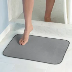 18"x24" Bath Mat Gray - IDESIGN 5 18"x24" Bath Mat Gray - IDESIGN -Shower Room Store GUEST 27234453 504c 4840 89e6 89b69c26cc87