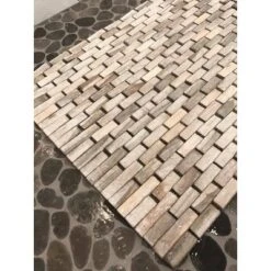 27.5" X 19.5" Teak Bath Math Ancient Stone - Hip-o Modern Living 6 27.5" X 19.5" Teak Bath Math Ancient Stone - Hip-o Modern Living -Shower Room Store GUEST 27ce0878 71f3 461c 9ae9 20fc2d4acfe6