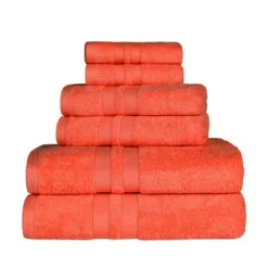 Cotton 6 Piece Bath Towel Set, Plush And Quick Drying, Classic Ionic Jacquard Border And Embroidered Trim By Blue Nile Mills 22 Cotton 6 Piece Bath Towel Set, Plush And Quick Drying, Classic Ionic Jacquard Border And Embroidered Trim By Blue Nile Mills -Shower Room Store GUEST 2839e176 0a1c 42c2 8f8f f870af7f0562