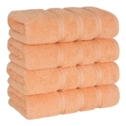 American Soft Linen 4 Pack Hand Towel Set, 100% Cotton, 16 Inch By 28 Inch, Hand Face Towels For Bathroom -Shower Room Store GUEST 2a5625e3 bd1a 4c45 a3be bf5a81f74853