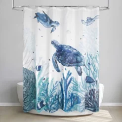 Deep Sea Shower Curtain Blue - Allure Home Creations
