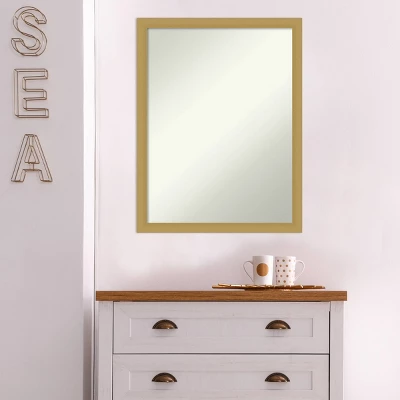 20" X 26" Non-Beveled Grace Narrow Bathroom Wall Mirror Brushed Gold - Amanti Art 6 20" X 26" Non-Beveled Grace Narrow Bathroom Wall Mirror Brushed Gold - Amanti Art - Image 6