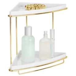 MDesign Metal Bathroom Vanity Corner Storage Caddy, 2 Shelves 21 MDesign Metal Bathroom Vanity Corner Storage Caddy, 2 Shelves -Shower Room Store GUEST 2f0aacf7 13b9 4cce ae7f 22ce7cedbe58