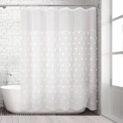 Cameron Shower Curtain White - Allure Home Creations