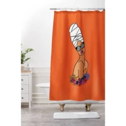 Headwrap Glasses Shower Curtain Art By Dorcas Creates - Society6