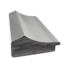 33" X 27" Non-Beveled Peak Polished Nickel Narrow Bathroom Wall Mirror - Amanti Art