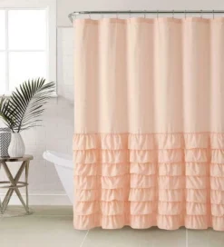 Kate Aurora Melanie Shabby Chic Gypsy Semi Ruffled Fabric Shower Curtains -Shower Room Store GUEST 35b205b1 fe93 4c48 bfc1 3fb337c2c994