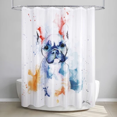 Water Pup Shower Curtain - Allure Home Creations 1 Water Pup Shower Curtain - Allure Home Creations