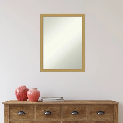20" X 26" Non-Beveled Grace Narrow Bathroom Wall Mirror Brushed Gold - Amanti Art 8 20" X 26" Non-Beveled Grace Narrow Bathroom Wall Mirror Brushed Gold - Amanti Art - Image 8