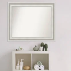 34" X 28" Non-Beveled Parlor White Bathroom Wall Mirror - Amanti Art 13 34" X 28" Non-Beveled Parlor White Bathroom Wall Mirror - Amanti Art -Shower Room Store GUEST 37c1b975 c7be 4dce ae82 b5c654348548