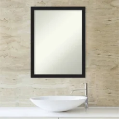 20" X 26" Non-Beveled Grace Narrow Bathroom Wall Mirror Brushed Metallic Black - Amanti Art 11 20" X 26" Non-Beveled Grace Narrow Bathroom Wall Mirror Brushed Metallic Black - Amanti Art -Shower Room Store GUEST 37e0081b 7fc9 45f4 9dba bd72027f6a2e