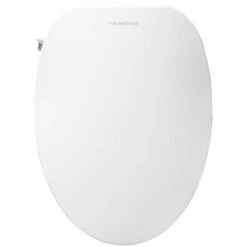 Electronic Smart Toilet Seat With Dryer Fits Elongated Toilets White - BidetMate