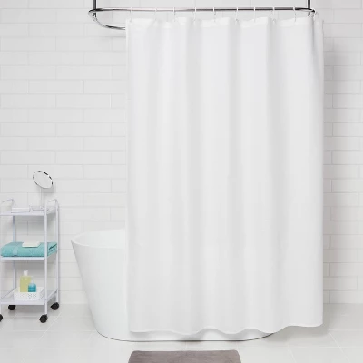 Waffle Weave Shower Curtain White - Room Essentials™ 1 Waffle Weave Shower Curtain White - Room Essentials™