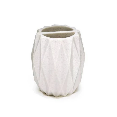 4pc Diamond Resin Bath Accessory Set White - Kralix 2 4pc Diamond Resin Bath Accessory Set White - Kralix - Image 2