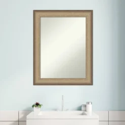 23" X 29" Non-Beveled Elegant Bathroom Wall Mirror Brushed Bronze - Amanti Art 14 23" X 29" Non-Beveled Elegant Bathroom Wall Mirror Brushed Bronze - Amanti Art -Shower Room Store GUEST 3f10f940 9f49 49f8 98ec cf9c3f36c7a8