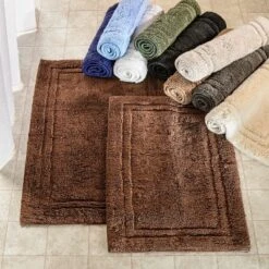 Plush And Absorbent Non-Slip Cotton 2-Piece Bath Rug Set By Blue Nile Mills 18 Plush And Absorbent Non-Slip Cotton 2-Piece Bath Rug Set By Blue Nile Mills -Shower Room Store GUEST 42188e4d d9d7 4f8e b39e a617321905da