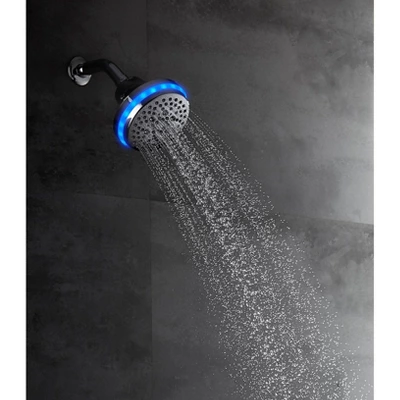 2.5 GPM Four Function Wall Mount Wave Sensor Shower Head With Temp LED - Tosca 4 2.5 GPM Four Function Wall Mount Wave Sensor Shower Head With Temp LED - Tosca - Image 4