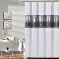 72"x72" Night Sky Shower Curtain - Lush Décor -Shower Room Store GUEST 478c54a4 5a0d 40da 98d6 7152efecad2e
