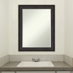 Amanti Art Allure Charcoal Petite Bevel Wood Bathroom Wall Mirror 28.5 X 22.5 In. 12 Amanti Art Allure Charcoal Petite Bevel Wood Bathroom Wall Mirror 28.5 X 22.5 In. -Shower Room Store GUEST 4889fab4 d913 4e03 9385 5c0c2bbb3861