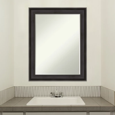 Amanti Art Allure Charcoal Petite Bevel Wood Bathroom Wall Mirror 28.5 X 22.5 In. 5 Amanti Art Allure Charcoal Petite Bevel Wood Bathroom Wall Mirror 28.5 X 22.5 In. - Image 5